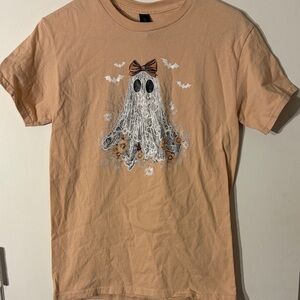 Women's Tan Ghost Graphic Tee